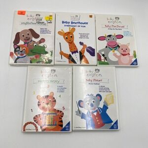Baby Einstein DVD‎ Lot 5 Set Neighborhood Animals Beethoven MacDonald Mozart